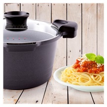 Hrnec GRANDE Pasta 5,5 l skleněná poklice