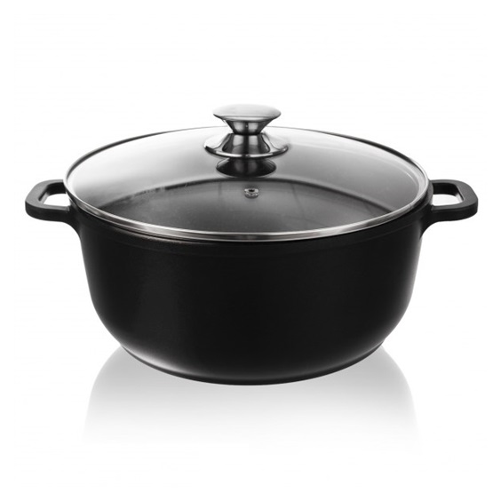 Hrnec GRANDE pr. 28 cm skleněná poklice