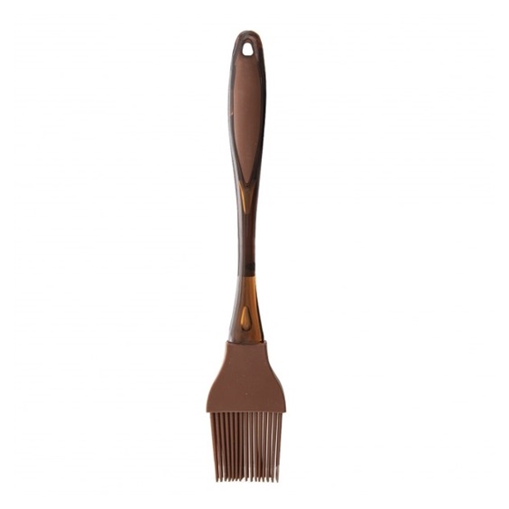Mašlovačka silikon 22 cm hnědá