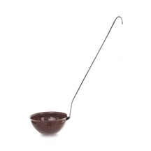 Naběračka smalt BROWN 33,5 cm, pr. 8 cm