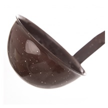 Naběračka smalt BROWN 33,5 cm, pr. 8 cm