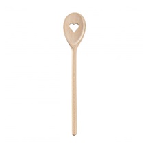 Vařečka dřevo oválná 30 cm SRDCE