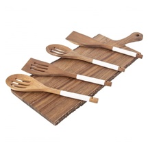 Vařečka akácie s otvory 30 cm WHITELINE