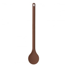Vařečka silikon kulatá 28 cm hnědá