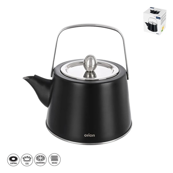 Čajník nerez BLACK 0,96 l