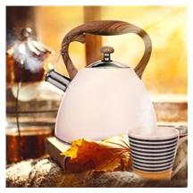 Čajník nerez WOODEN 3,5 l