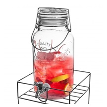 Láhev sklo+kohoutek 3,5 l