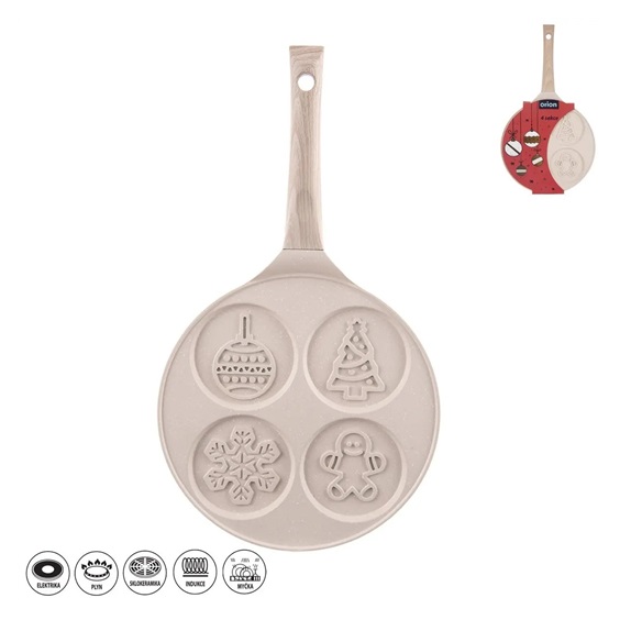 Pánev Crema volská oka/lívance pr. 26,5 cm 4 sekce vánoční