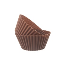 Formička silikon košíček Muffiny 6 ks hnědá