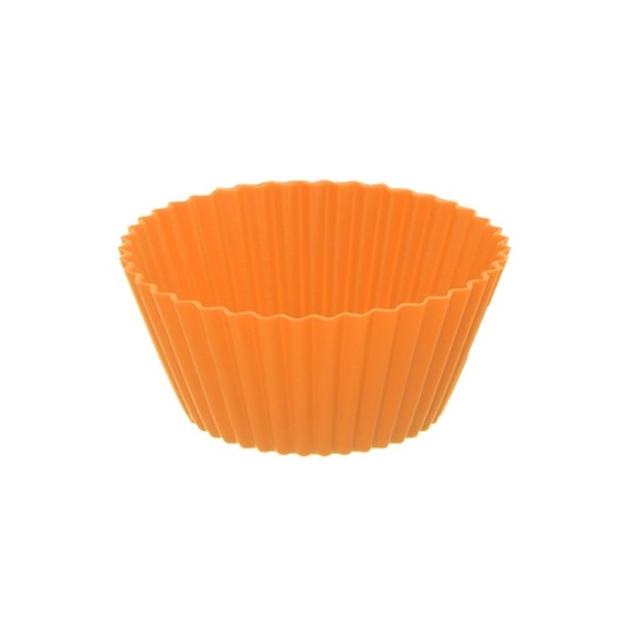 Formička silikon košíček Muffiny 6 ks oranžová