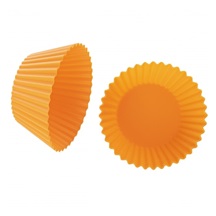 Formička silikon košíček Muffiny 6 ks oranžová