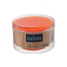 Formička silikon košíček Muffiny 6 ks oranžová