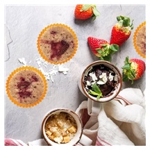 Formička silikon košíček Muffiny 6 ks oranžová