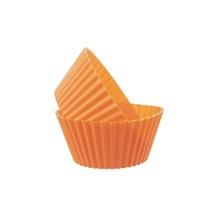 Formička silikon košíček Muffiny 6 ks oranžová