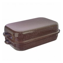 Pekáč smalt BROWN 46x27,5x14 cm víko
