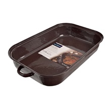 Pekáč smalt BROWN 46x27,5x14 cm víko