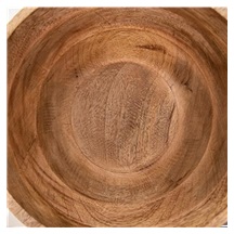 Mísa dřevo MANGO bílý dekor pr. 24 cm