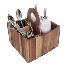 Stojan na příbory akácie WOODEN
