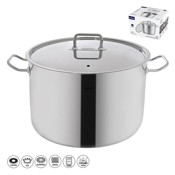 Hrnec nerez zavařovací STOCK 22 l poklice set