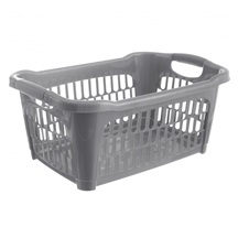Koš prád. otevřený Hobby 40 l šedá
