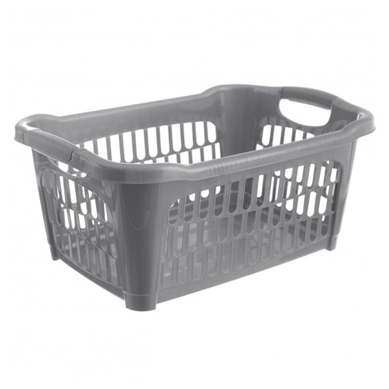 Koš prád. otevřený Hobby 40 l šedá