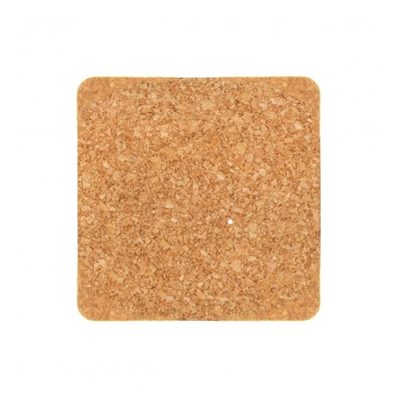 Podtácek korek 9,5x9,5 cm 6 ks