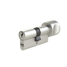 Vložka FAB 3.02/BDKvNs 30+40K 5klíčů  TB3 Nikl matný  knoflík na 40mm  /průměr 30mm/