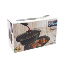 Pekáč GRANDE Aroma oboustr. 39x22x15 cm sklo  viko