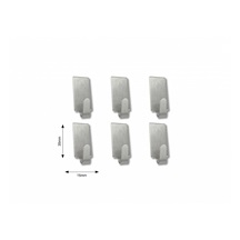 Věšák samolepící nerez 15x35mm bal. 6ks ESO