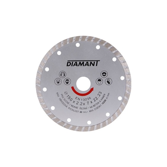 Kotouč diamantový 46-150   turbo DIAMANT