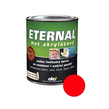 Eternal mat akrylátový univerzální barva na dřevo kov beton, 18 červená jahoda, 5kg