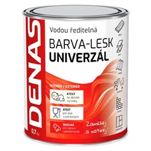 DENAS UNIVERZÁL-LESK vrchní barva na dřevo, kov a beton, 0660 okrová, 700 g