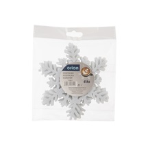Podtácek polyester VLOČKA pr. 13,5 cm bílá 6 ks