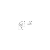 Kolo otočné  2470PJH075P30-11 nosnost 150kg