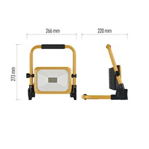 Reflektor LED, ACCO nabíjecí přenosný, 20W, žlutý, studená bílá
