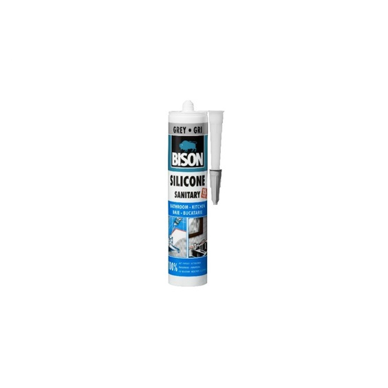 BISON SILICONE SANITARY ŠEDÝ 280 ml