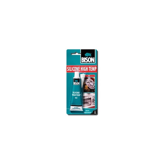 BISON SILICONE HIGH TEMP RED 60 ml