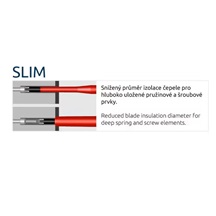 Šroubovák S LINE PROFI ELEKTRO SLIM PH2/plochý 8344 12 1000V