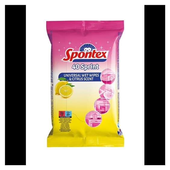 Spontex Sprint vlhčené ubrousky 40ks