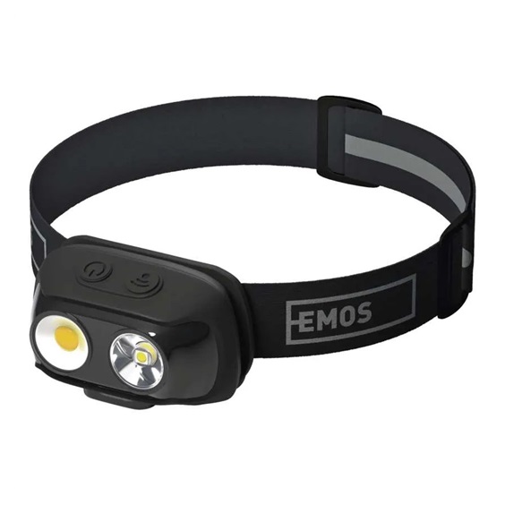 Čelovka LED nabíjecí, COB LED + LED