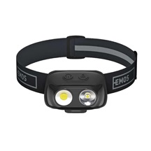 Čelovka LED nabíjecí, COB LED + LED