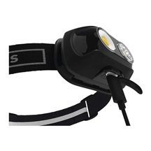 Čelovka LED nabíjecí, COB LED + LED