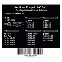 Sada bitů+držadlo Kraftform Kompakt 900 Set 1   018110