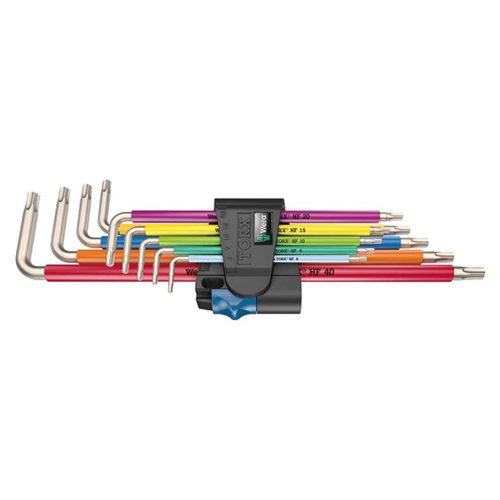 Sada zástrčných klíčů TORX 9dílů 3967/9 TX SXL Multicolour HF Stainless 1   022689