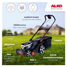 Sekačka rot. 382 Li Premium 18V
2 x baterie 5 Ah a 1 x nabíječka součástí balení, 3in1