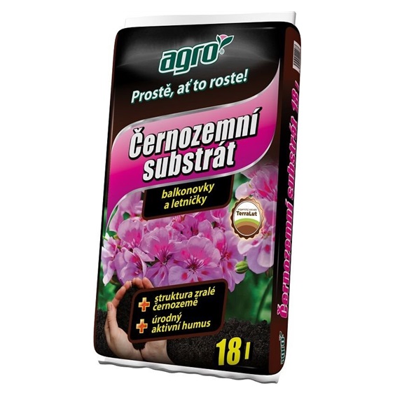 Substrát černozem pro pro balkónové rostliny 18L