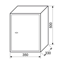 Sejf mechanický RS.50K  350x500x300mm  46L