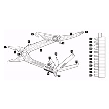 Multitool Center-Drive Rescue černý