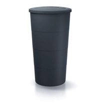 Sud na dešťovou vodu SMOOTH antracit 200l