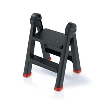 Schůdky TITAN LADDER 47,0x43,5x63,0cm oboustranné, červené